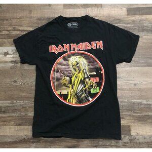 Global Iron Maiden Mens Medium Black Eddie T Shirt Band Heavy Metal